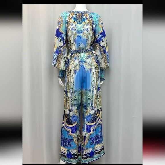 Blue Printed 2 Piece Set XL - Picture 2 of 6